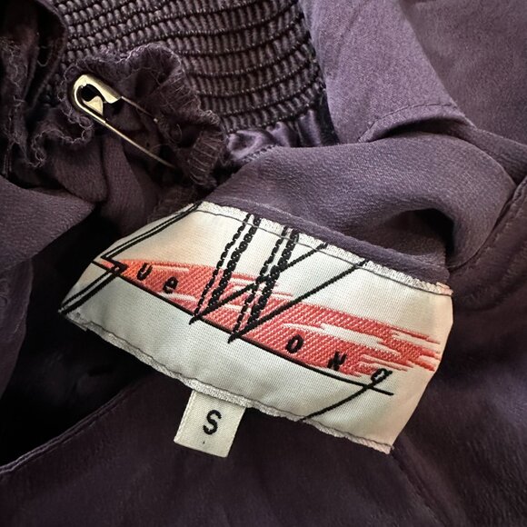 90s sue wong wide leg silk pants (set) - Picture 4 of 4